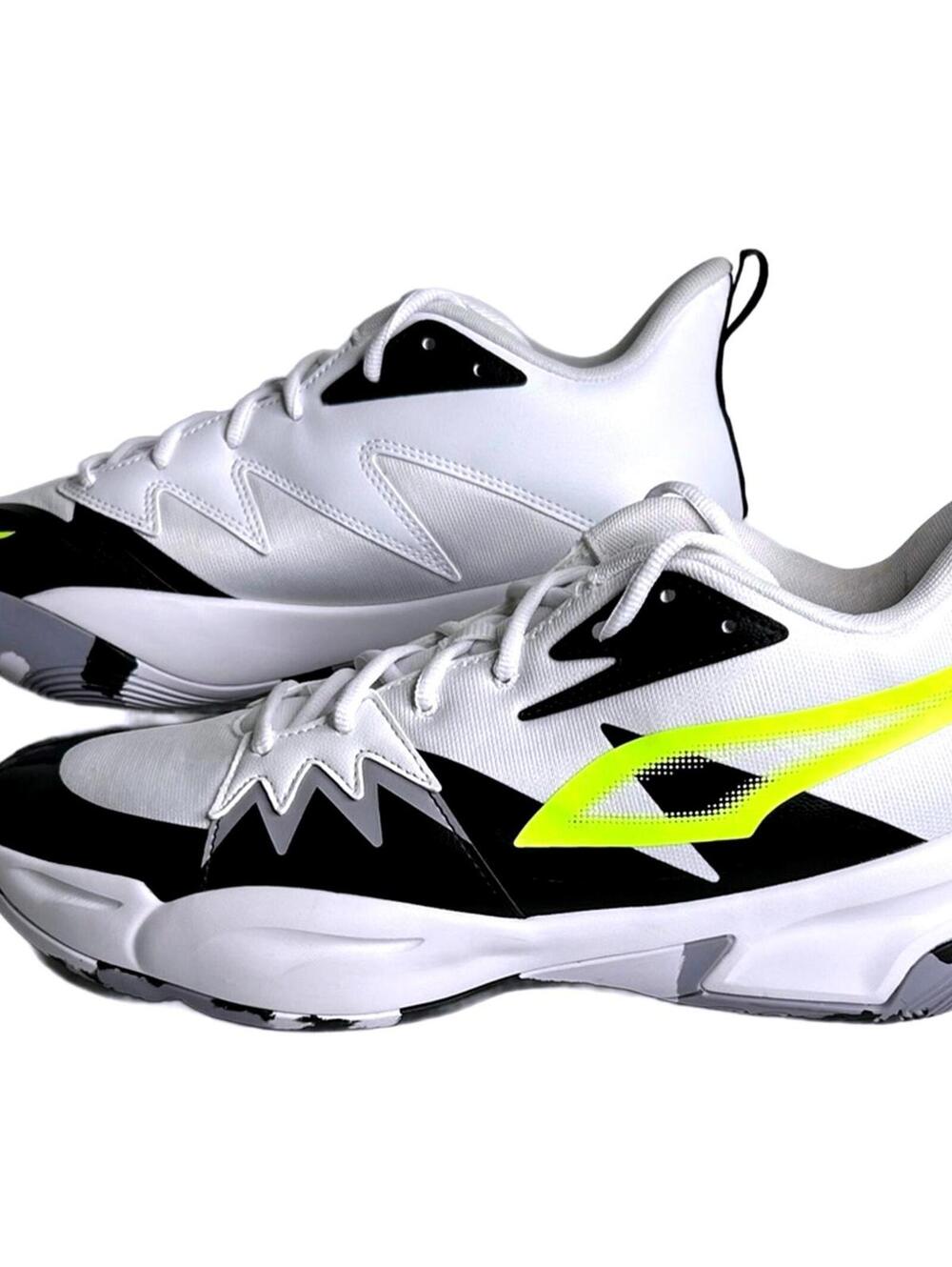 Puma Identity of the Genetics Basketball Shoes "White/Lime" Men's 12 | NEW